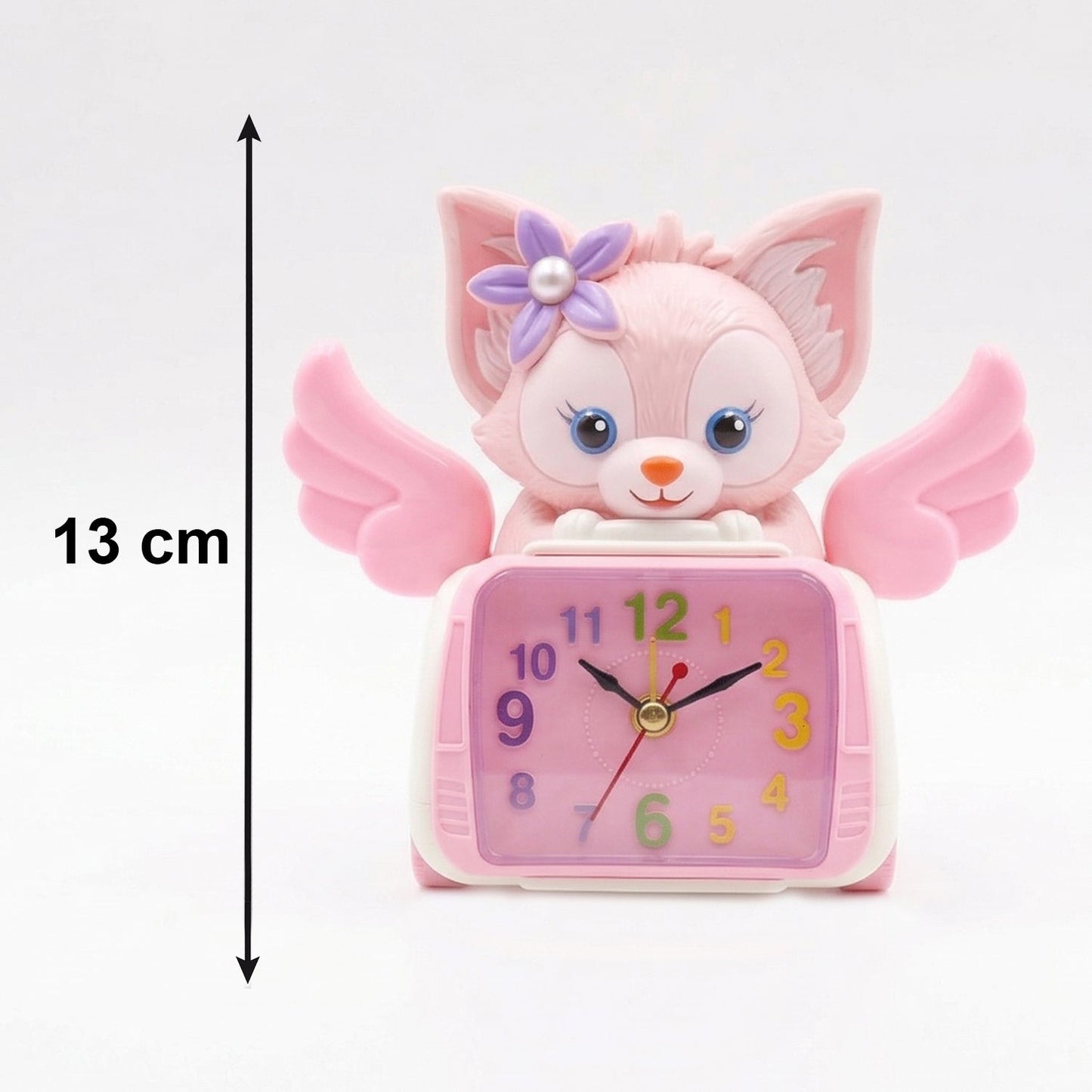 Adorable Angel Cat Car Design Kids Alarm Clock (1 Pc)