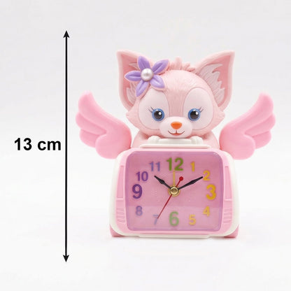 Adorable Angel Cat Car Design Kids Alarm Clock (1 Pc)