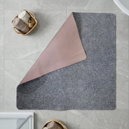Ultra Soft Anti Slip Bathroom Floor Mat (1 Pc, 100x99 Cm)